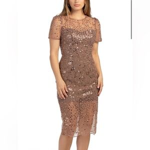 NWT - Dress the Population Lia Sequin Midi Dress / Sizes available: S,M, L